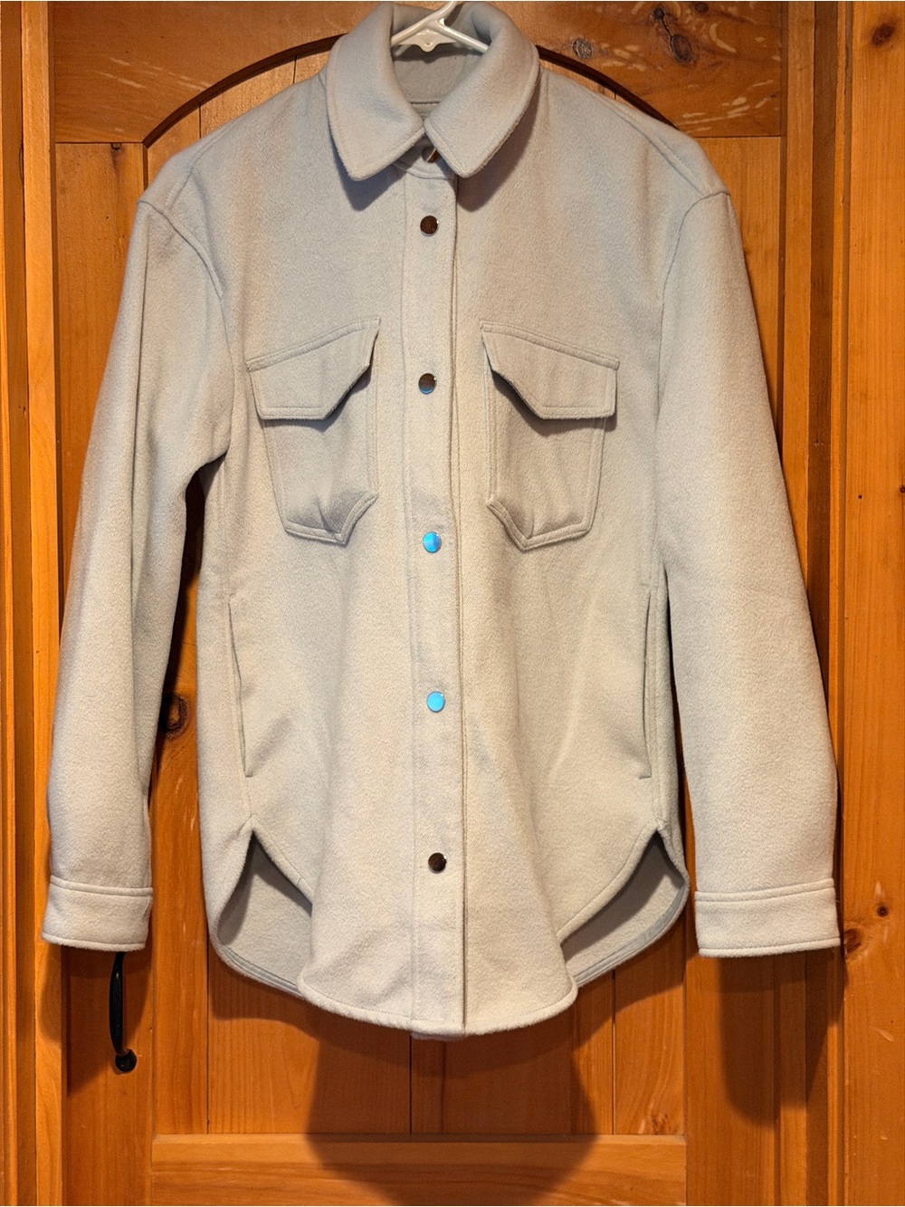 Abercrombie & Fitch Pale Blue Fleece Layer